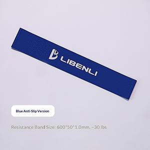 Vente directe d'usine Bande de résistance en latex naturel avec logo Libenli 22032101 Entraînement à domicile pour les hanches Yoga - Product Image 5