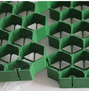 Grille de <span class=keywords><strong>pavé</strong></span> de gravier en nid d'abeille de stationnement en HDPE de haute qualité pour l'usine de pente de route d'allée de jardin Offres Spéciales directe produits de terrassement - Product Image 4