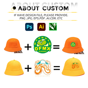 促销幼儿园儿童帽个性化渔夫帽儿童水桶帽带定制标志 - Product Image 2