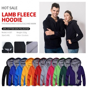 Sudaderas con Capucha Súper Suaves 100% Algodón, Lisas, de Invierno, con Forro Polar, para Unisex - Product Image 2