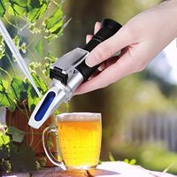 Brix Refractometer met ATC Digitale Handheld Refractometer voor Thuisbrouwerij Worte Bier Wijn Fruit Suiker SG 1.000-1.120 Brix 0-32%