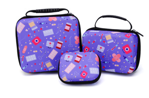 Caixa de primeiros socorros personalizada em EVA, kit de primeiros socorros vazio, sacola de viagem com malha, bolsa de cosméticos para EVA, kit de viagem - Product Image 3
