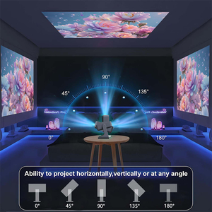 Nuevo [ODM nuevo diseño Mini trípode proyector] 1080P portátil MINI HD <span class=keywords><strong>LCD</strong></span> LED Android Video película Home Theater proyector Beamer - Product Image 4