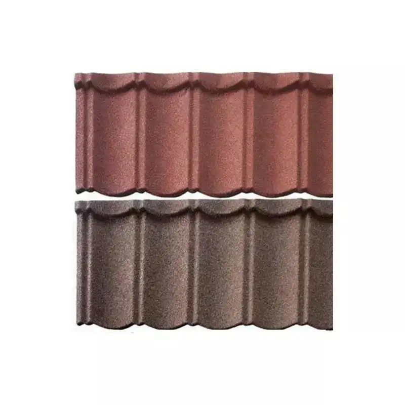 roof tile roofing sheet 1340mm*420mm galvalume stone color coated metal roof tiles