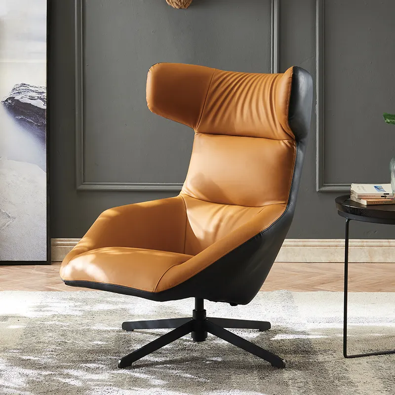 Cadeira moderna giratória, cadeira moderna de lazer de escritório moderna para sala de estar