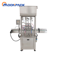 Machine de remplissage automatique de liquides et de pâtes Moonpack pour bouteilles de beurre de cacahuète, mayonnaise, pâte à tartiner au chocolat et crème