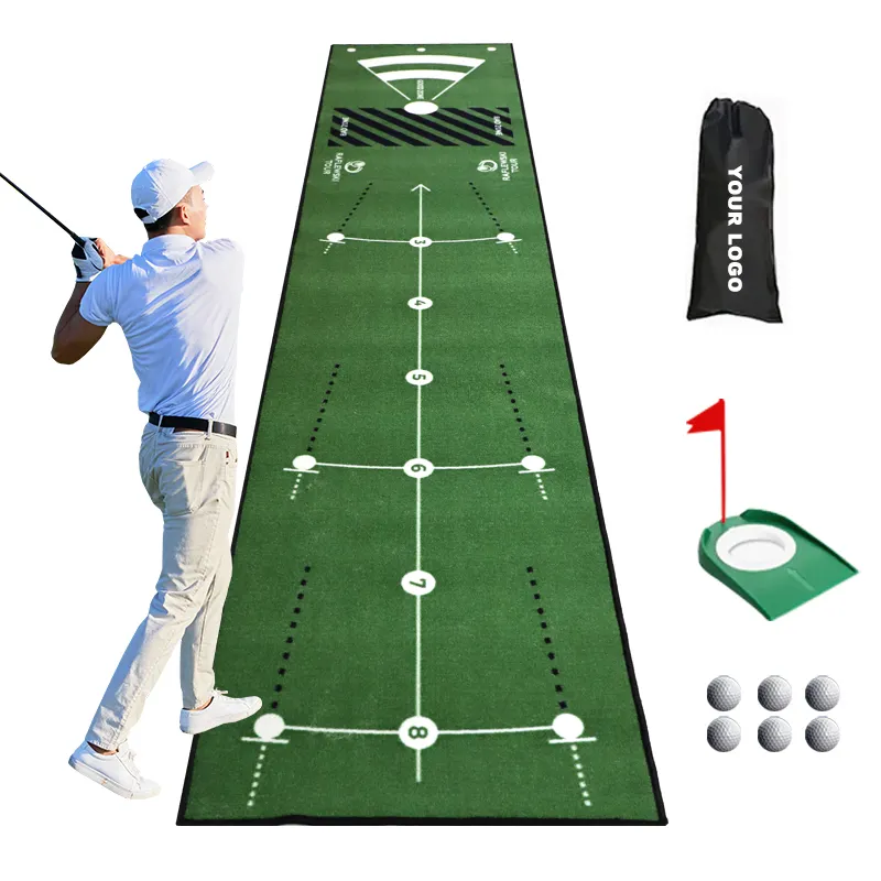 Individuelle Golf-Rennstreckenmatte Ausbildungsmatte Outdoor Golf Chipping-Spiel-Schlagmatte