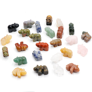 Wholesale Natural Polar Bear Carving Craft Mixed Gemstone Crystal Diamond Healing <strong>Stone</strong> for Christmas Animal Theme - Product Image 5
