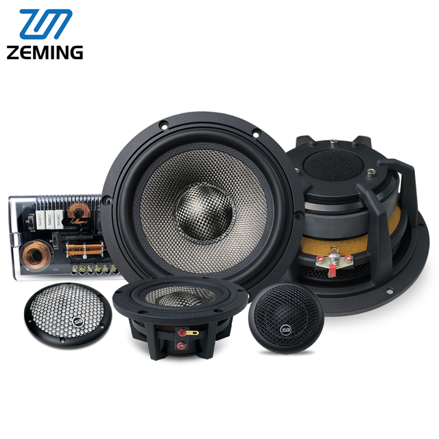 OEM 6.5 Inch Aluminum Car Speaker Component Car Speaker 3-Way Coaxial Speaker 6.5 Inch Midrange Audio Component for Upgrade
