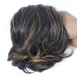 Prix d'usine pas cher Cheveux humains Messy Bun Accessoires Messy Human Grab Card Hair Bun - Product Image 1