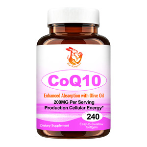 Gélules de CoQ10 en vrac – 200 mg de Coenzyme Q10 – Améliore la production d'énergie et soutient la cognition - Product Image 1