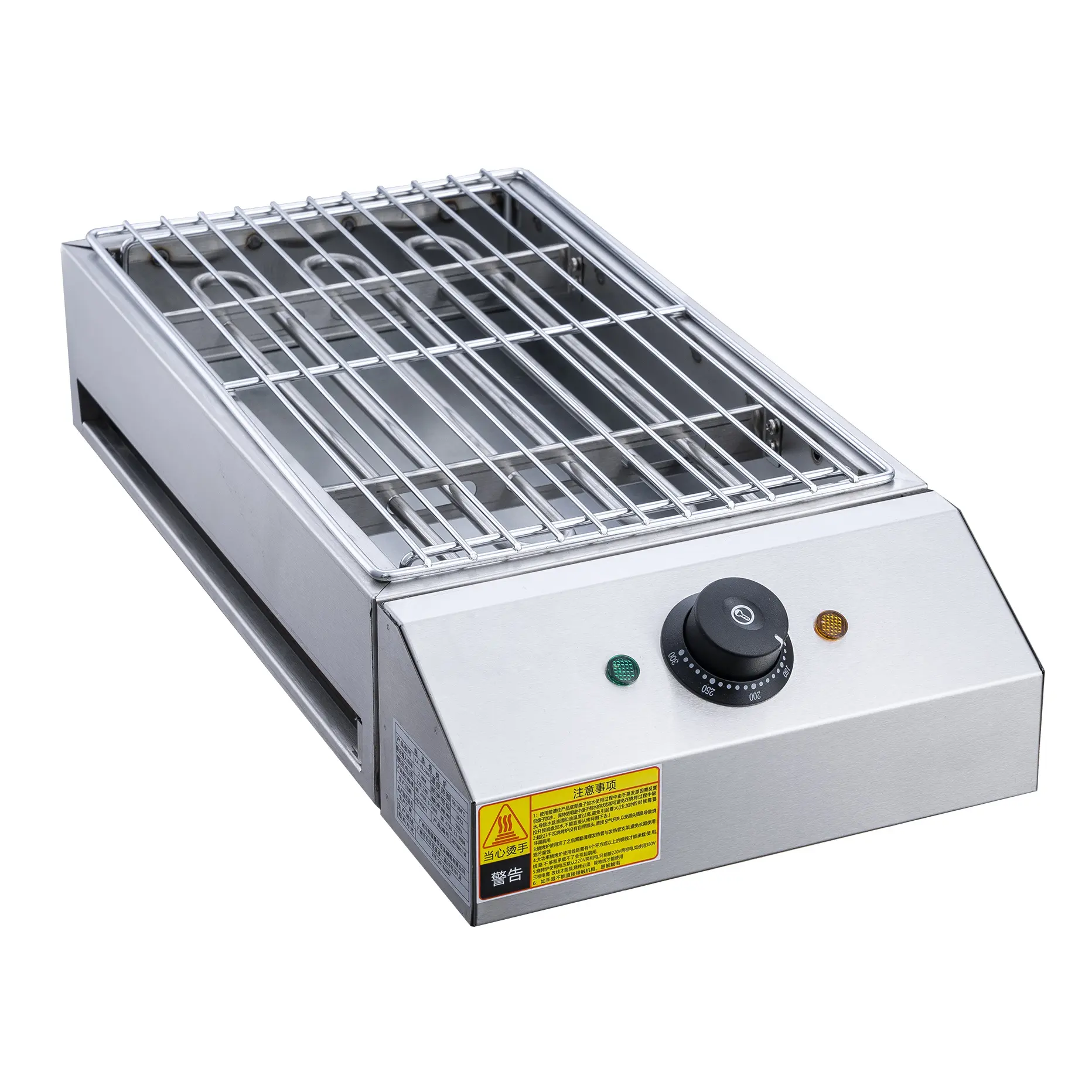 Stainless steel electric BBQ grill portable barbeque roaster electric for meat vegetable roasting machine for shop or home use