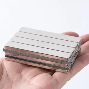 ネオジム磁石カスタム超強力ニッケルコーティングN52希土類60x10x5mmブロック