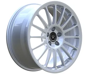 C5克尔维特交错17x8.5和18x9.5定制铝轮辋光泽银