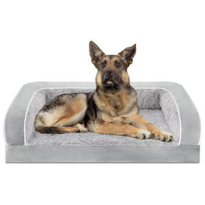 Luxusplüsch weich beruhigender Donut Hundebett Dropshipping waschbar extra großes Hunde-Sofa Katze runde Haustierbetten - Product Image 1