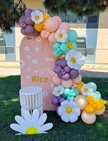 Kit d'arche de ballons personnalisée avec ballons en forme de fleurs pour anniversaire de fille bohème, baby shower, décorations de fête sur le thème des fleurs sauvages