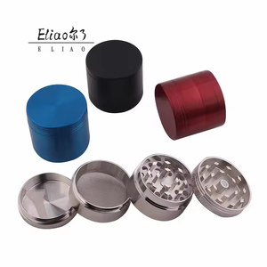 40mm Metal Zinc Alloy <b>Herb</b> <b>Grinder</b> Hot Selling 4-Layer Flat Tobacco <b>Grinder</b> Custom Logo Portable Smoke <b>Grinder</b> - Product Image 3