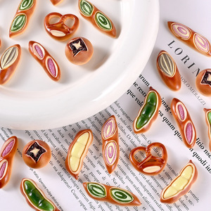 ขอ<span class=keywords><strong>ง</strong></span>เล่นอาหารจำลองขนาดเล็<span class=keywords><strong>ก</strong></span>: แป้งขนมปังบาแกตต์อัลคาไลน์ อุปกรณ์เสริม DIY สำหรับทำเค้ก ตกแต่งโต๊ะบ้านตุ๊กตา - Product Image 4