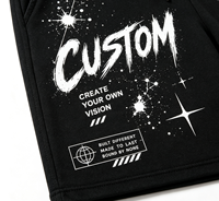 Shorts de sport pour homme, noirs, streetwear, taille élastique, coupe décontractée, pour l'entraînement quotidien, style hip-hop, 100% coton, séchage rapide