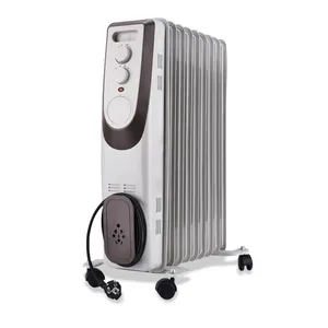 Calentador eléctrico multifunción de alta calidad para el hogar, radiador lleno de aceite con termostato Digital