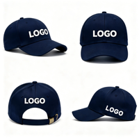 Geborduurde bedrukte logo 6-delige 100% katoenen baseballcaps, zonbescherming, ademend, sneldrogend, waterdichte sportpetten voor heren