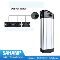 Batterie au lithium 24V Silverfish pour vélo électrique avec chargeur, protection BMS intégrée pour vélo électrique pliable