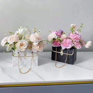 Csmd Yiwu nhà sản xuất Trung Quốc giá rẻ giá quà tặng bao bì giấy Vật liệu màu hồng bó hoa hiển thị hộp cho ngày Valentine - Product Image 5