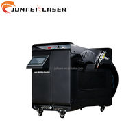 Machine à souder au laser portative JUNFEI 1500W/2000W/3000W, 1-5 mm, facile à utiliser sur les tuyaux en acier au carbone, coque mécanique