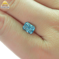 Diamant de laboratoire bleu Goldleaf IGI/ Report 1CT 2CT 3CT DEF VVS CVD HPHT taille Radiant CN pour la fabrication de bijoux