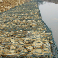 Rouleau de treillis gabion tissé en gros - Treillis hexagonal galvanisé pour mur en cage de pierre