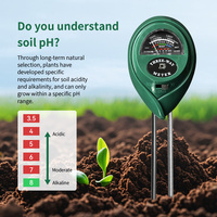 Hot Selling Garden Soil Humidity Tester Plants Soil PH Meter Greenhouse Soil sunlight Detector 3 in 1 Soil Moisture Meter