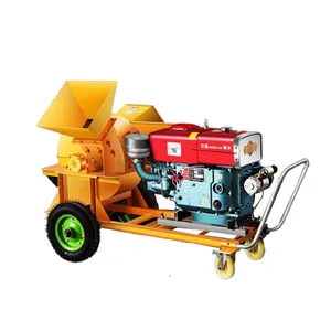 Screen control Converse inlet raw materials less than 250mm wood crusher tractor diesel wood crusher small wood crusher