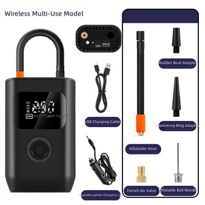 Inflador <span class=keywords><strong>de</strong></span> Neumáticos Inalámbrico Ultraligero <span class=keywords><strong>de</strong></span> 375g, Bomba <span class=keywords><strong>de</strong></span> Aire <span class=keywords><strong>de</strong></span> 150 PSI con Pantalla Digital, Recargable por USB para Auto, Motocicleta, Balón, Regalo - Product Image 6