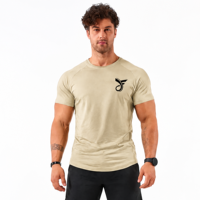 Vente en gros de t-shirts décontractés en maille unie pour hommes, coupe ajustée, blanc pur, 100% coton, design uni, écologique, respirant