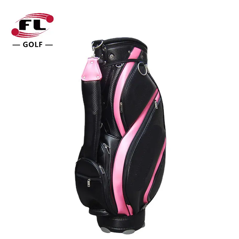 Wholesale waterproof golf bag custom PU staff golf bag for women