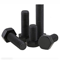 Offre Spéciale – Boulon en Acier DIN 931 à Tête Hexagonale Noire, Finition Naturelle, Filetage 1 5/8 po, Longueur 80 mm – Boulon et Écrou en Acier au Carbone pour Structure