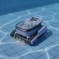 Robot de nettoyage de piscine intelligent sans fil pour la maison, aspirateur automatique de piscine, forte aspiration, design écologique, autonomie de 3 heures