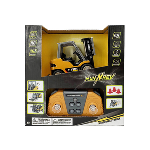 Voitures miniatures en plastique longue durée 1:64, chariot élévateur nano métallique rechargeable avec télécommande arcade, lumières et son - Product Image 1