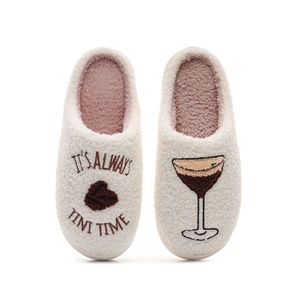 Pantofola calda in peluche da interno in pile per donna donna uomo inverno autunno <span class=keywords><strong>vetro</strong></span> per <span class=keywords><strong>la</strong></span> casa - Product Image 1