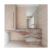 Nouvelle arrivée Lavabos en marbre de luxe Lavabos de style italien vanité de salle de bain en marbre