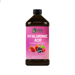 Nurture Radiant Skin Hyaluronic Acid Liquid Cane Sugar Mixed Berry Flavor Liquid Sodium Hyaluronate Beauty <b>Supplement</b> - Product Image 1