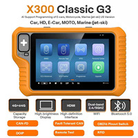 Programador de Llaves X300 Classic G3 2025 con Soporte Integrado CAN FD DoIP para Autos y Motos, Incluye Adaptadores de Llave Sim Gratuitos