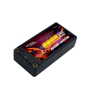 Baterai Lipo TERANTY 2S 7.6V 6800mAh 130C/260C dengan Steker Bullet XT60 5mm untuk Mobil Remote Control, Mobil Panjat Tebing, Model Mobil HV RC