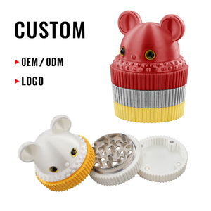 Custom 3D Plastic Mouse Shape 3Layer <b>Herb</b> Grinder Manual Storage <b>Box</b> - Product Image 1