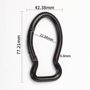 8 # Hebilla de suspensión rápida de aleación de aluminio en forma de pez grande Montañismo al aire libre Hebilla ligera - Product Image 6