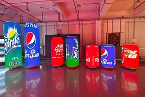Pantalla LED Curva con Forma de Lata Cilíndrica P1.86 P2 para Publicidad de Bebidas Pepsi, Cerveza y <span class=keywords><strong>Red</strong></span> <span class=keywords><strong>Bull</strong></span> - Product Image 4