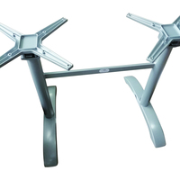 Base de table pliable en aluminium L600xW450xH720mm, légère, pour événements et traiteur