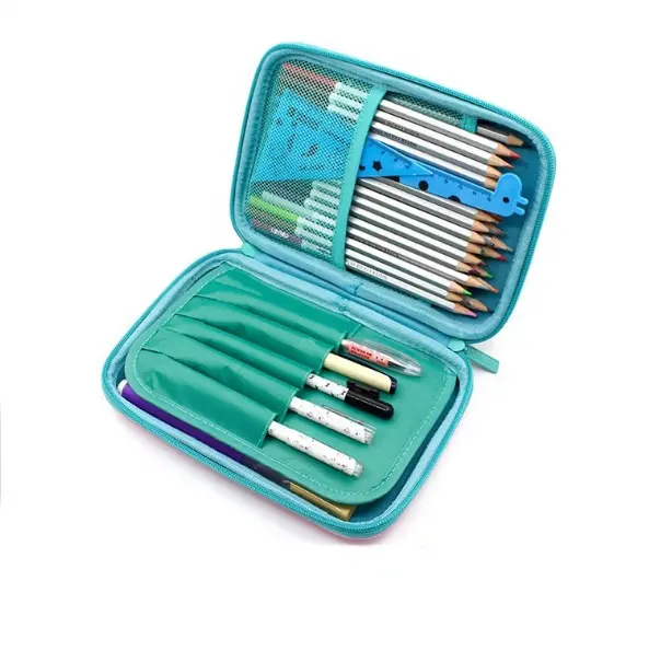 The factory supplies Eva Pencil case, multi-functional compact large-capacity Pencil case, student mesh pencil case