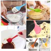 Spatule en silicone de qualité alimentaire avec grattoirs en silicone flexibles résistants à la chaleur et antiadhésifs à long manche vente en gros
