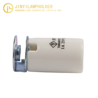 Base d'ampoule E17 personnalisable en gros 1A 250V douille ampoule supports de lampe en céramique bases de lampe avec support